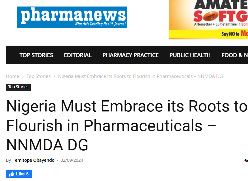 You are currently viewing Nigeria Must Embrace its Roots to Flourish in Pharmaceuticals