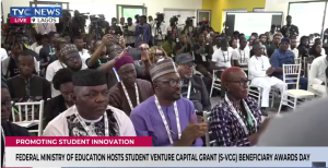 Read more about the article Prof. Emeje Commended at Student Venture Capital Grant Award Day