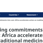 Turning Commitments into Care: Africa Accelerates Action on Traditional Medicine