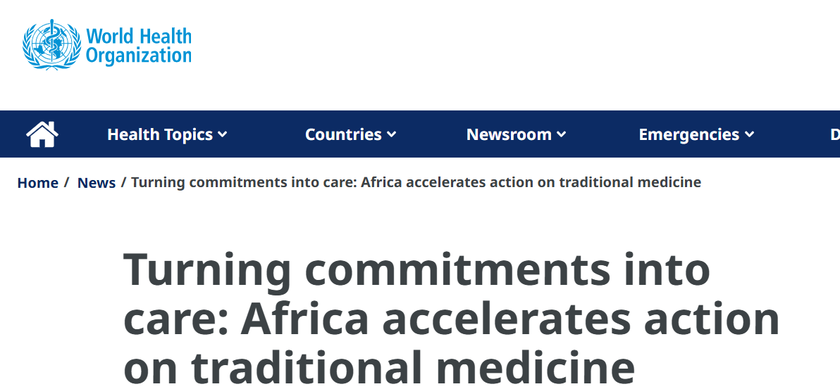 You are currently viewing Turning Commitments into Care: Africa Accelerates Action on Traditional Medicine