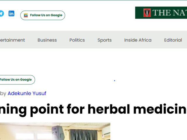 A turning point for herbal medicine – The Nation