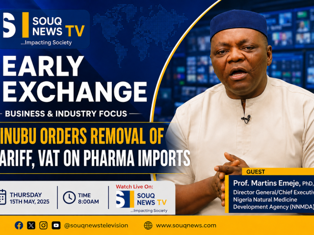 Tinubu orders Removal of Tariff, VAT on pharma imports | SOUQ News TV